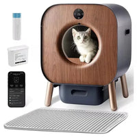 P1 Ultra Smart Automatic Litter Box Self-Cleaning Litter Box,Tüv Certification,App Control, Extra Large for Multiple Cats