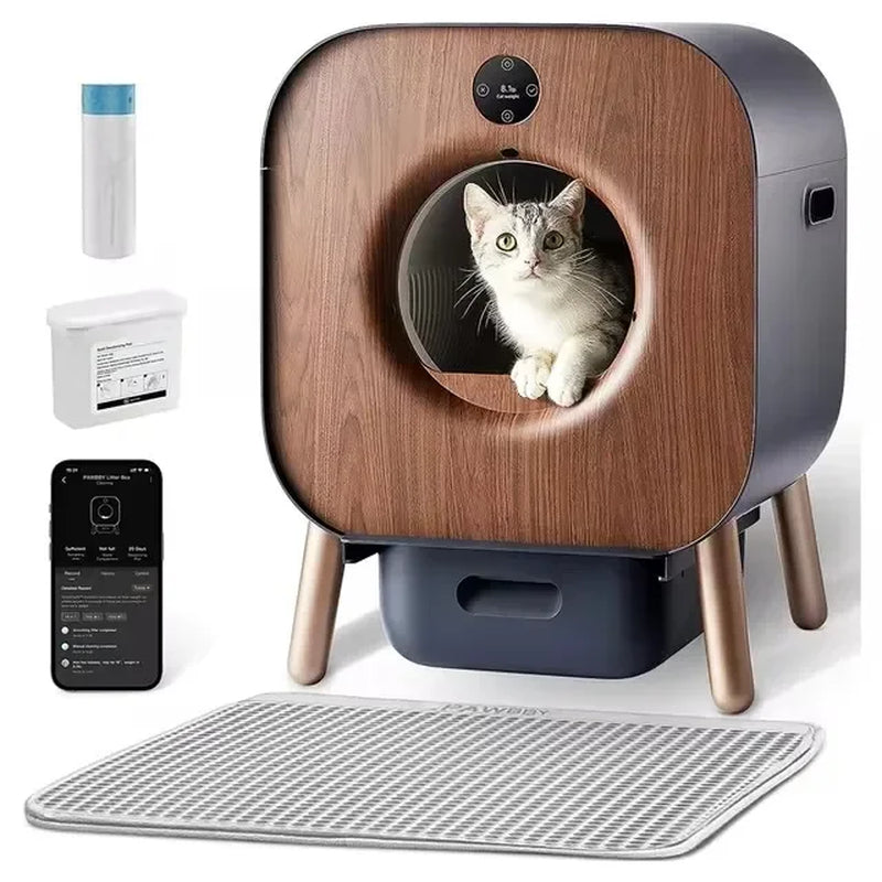 P1 Ultra Smart Automatic Litter Box Self-Cleaning Litter Box,Tüv Certification,App Control, Extra Large for Multiple Cats